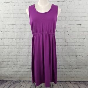 NORTHERN REFLECTIONS | purple jersey dress